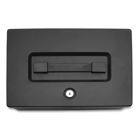 Honeywell Fire Resistant Steel Security Box with Key Lock, 12.7 x 8.8 x 4.1, Black 6124